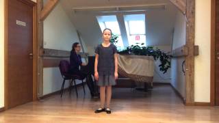 Faina Borisovska, 11. gadi.   K.Sen-Sans,   AVE MARIA