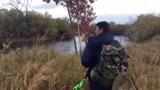Как поймал Щуку осенью 2016г. Хабаровск, река Обор.