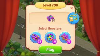 Homescapes Level 708 With No Boosters