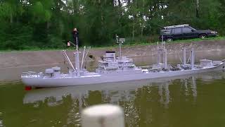 USS Mercury (AKS 20), sinking rc ship