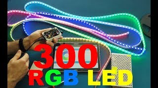 WS2812 5M 300 RGB LED 5V 20A Netzteil