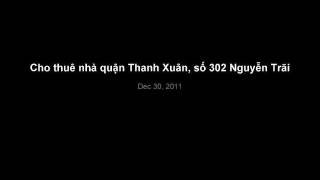 Cho thuê nhà quận Thanh Xuân, số 302 Nguyễn Trãi