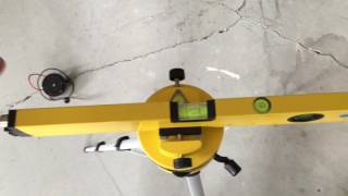 Harbor Freight Pittsburgh 16in Laser level review, 360 degree rotating head