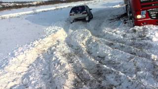 Трасса Днепр Харьков район Новомосковска 29.12.14