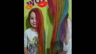 Красим волосы как у Радуги (Rainbow Dash) из My little pony