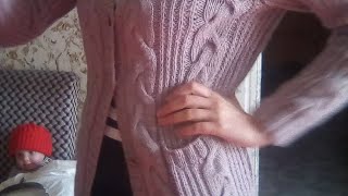 Кардиган спицами.Часть 5.Карманы.