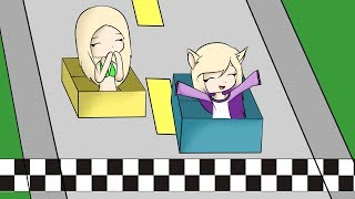 CARRERA DE CAJAS EN LA CAIDA MAS EXTREMA DE ROBLOX CON LENAY ??