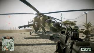 Battlefield Bad Company 2 ( No Commentary MI 24 Hind Gameplay )