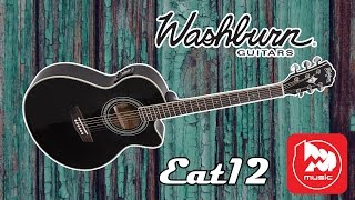 Электроакустическая гитара WASHBURN EAT12B (Festival Series Mini Jumbo Thinline Guitar)