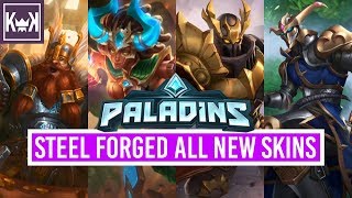 Paladins Steel Forged Update All Skins (Gameplay) | Paladins