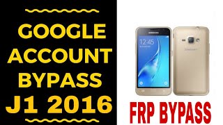 FRP Bypass Samsung J1 2016 (SM-J120) Remove Google Account Lock 100% Easy Without Pc J120