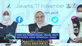 BPOM: 2 Perusahaan Farmasi Jadi Tersangka Cemaran Etilen Glikol