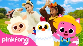 Cinco Animalitos Bailando sin Parar | Pinkfong ¡Baila, Baila! | Animales de la Granja