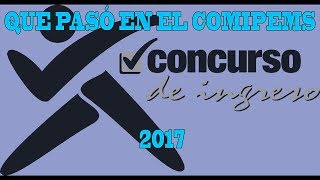 QUE PASÓ EN EL COMIPEMS 2017/ERROR/ CHOCHY