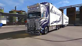 ETS2 v1 34   Scania RJL Tandem V8 Sound + Interior Special Combo Skin Pack!   YouTube 360p