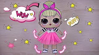 Кукла ЛОЛ из бумаги своими руками/LOL doll out of paper do it yourself