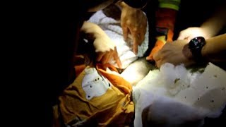 Firefighters rescue a boy trapped in massage bench in SE China
