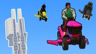 СУПЕР ТРАМПЛИН НА ГАЗОНОКОСИЛКЕ! (GTA 5 ONLINE ГОНКИ)