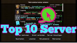 Serveradressen top 10 in Minecraft