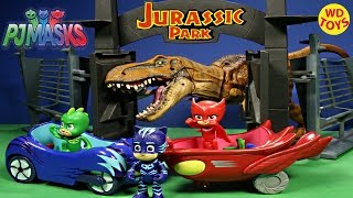 New PJ Masks Owl Glider/ Catboy,Owlette,Gekko Vs Indominus Rex Jurassic World Unboxing