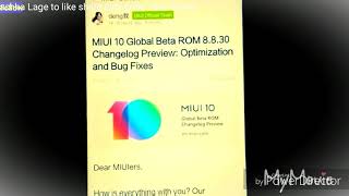 MIUI 10 8.8.30 Global Beta ROM new update picture