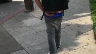 Boskoe tells guy to pull his pants up