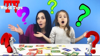 ВЕСЕЛЫЙ ЧЕЛЛЕНДЖ Игра КТО Я КАРТОЧКИ С ГЕРОЯМИ Challenge HEDBANZ от Арины и ее Мамы