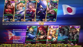 PH vs Japan - National Arena - Skin Giveaway - Mobile Legends: Bang Bang
