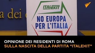 Gianluigi Paragone, opinione dei residenti di Roma sulla nascita della partita “Italexit"