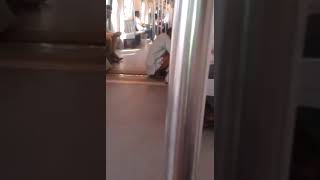 Pissing in metro train