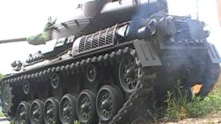 三共６１式中戦車エンジン始動