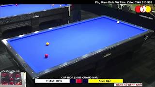 NGÔ ĐÌNH NẠI - HUỲNH THANH HIỀN. Giải Billiards Carom 3 Băng Quảng Ngãi. Tranh Cup Lions