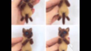 Animals brooches. Сухое валяние. Зверушки из шерсти.