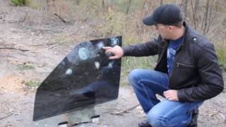 Стрельба по стеклам из пневматики  Taipan 2 -  4.5 + Cricket 5.5
