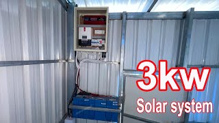 Solar system 3kw with lithium battery 5kwh