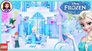 LEGO Elsa's Magical Ice Palace Disney Princess Speed Build Silly Play Review - Kids Toys