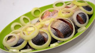 Как засолить малосольную пелядь в рассоле./Salted fish.