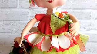 Кукла из фоамирана. клубничка