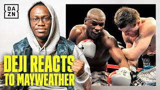Deji reacts to Mayweather MASTERCLASS & reveals if he will fight KSI