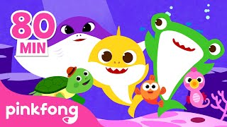 ¡Canta con Tiburón Bebé y Animales del Mar! | Canciones Infantiles | +Recopilación | Pinkfong