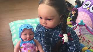 VLOG/выходные у бабушки/подарки для девочек/видео с куклой реборн.