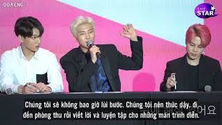 [VIETSUB] BTS RM answers question from the BBC reporters (BTS GLOBAL PRESS CONFERENCE)