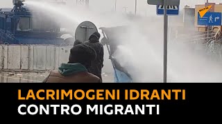 #Bielorussia: lacrimogeni e idranti contro i migranti