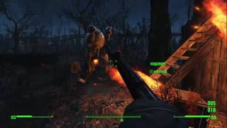 Fallout 4 драка в ресторане