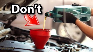 Never Fill Your Engine Oil Like This
