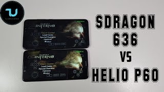 Helio P60 vs Snapdragon 636 Gaming Comparison/PPSSPP emulator/Mali G72 vs Adreno 509