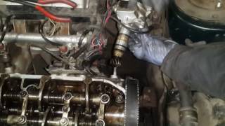 Выставляем трамблер по меткам 4g63 SOHC