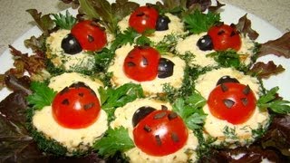 Бутерброды божьи коровки