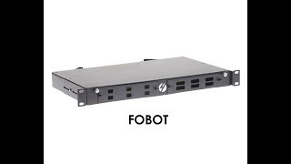 1RU FOBOT: 12 Port Rack Mount Fibre Optic Patch Panel - by 4Cabling
