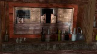 Saloon western in 3D
